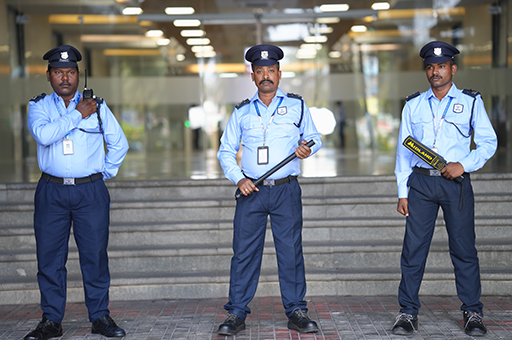 Man Guarding